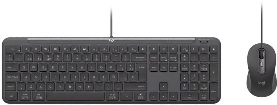 Kit Periferice LOGITECH Tastatura Combo Logitech Signature Slim Wired K620, USB, Multimedia, Grafit