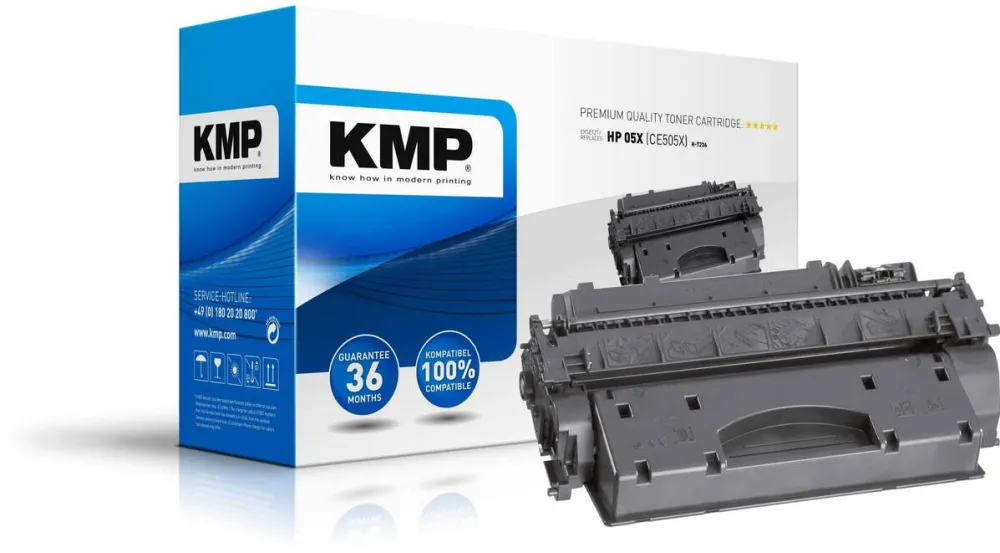 Toner imprimanta KMP Toner, KMP, 6500 pagini, Compatibil cu HP 05X, Negru