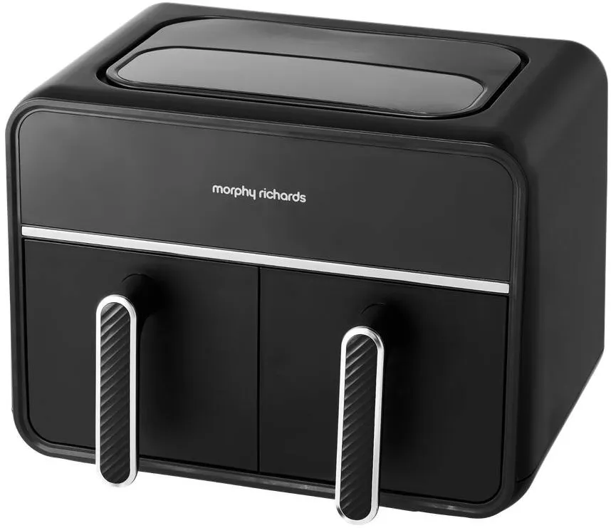 Morphy Richards Friteuza cu aer cald dublu, MORPHY RICHARDS, 7.2L, 2 sertare, 1500W, Interfata Touch, 14 retete presetate