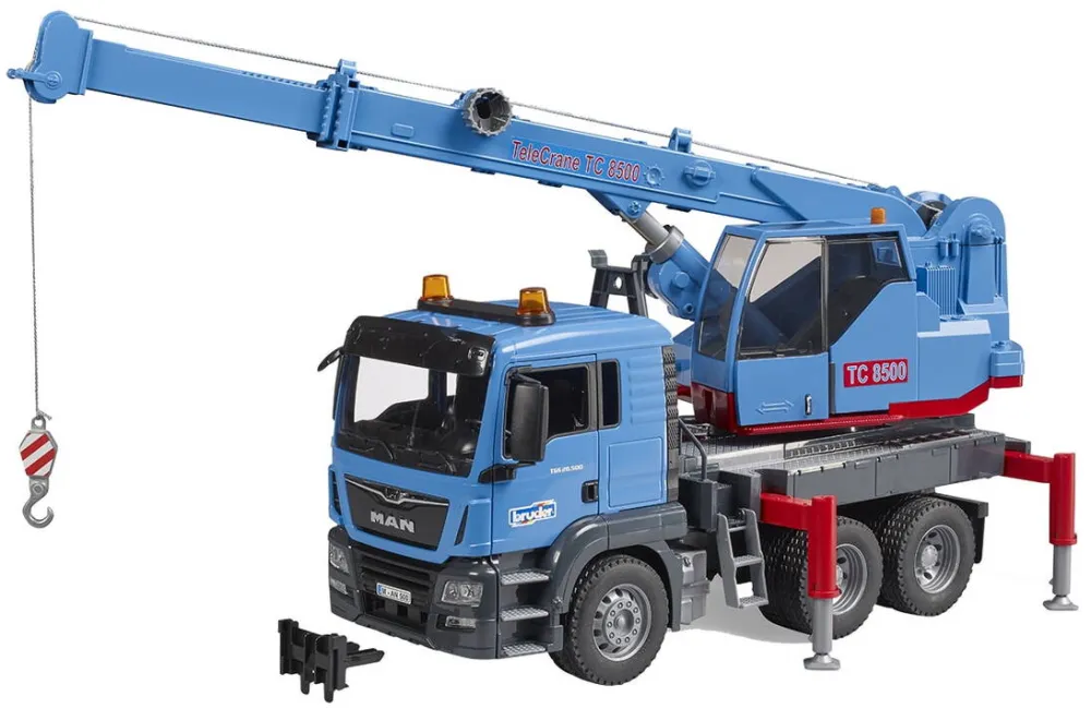 Masina BRUDER Camion Bruder - Man TGS, cu macara, 1:16