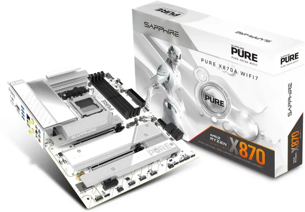 Placa de Baza SAPPHIRE Pure X870A WiFi7, Socket AM5, AMD X870, ATX, DDR5