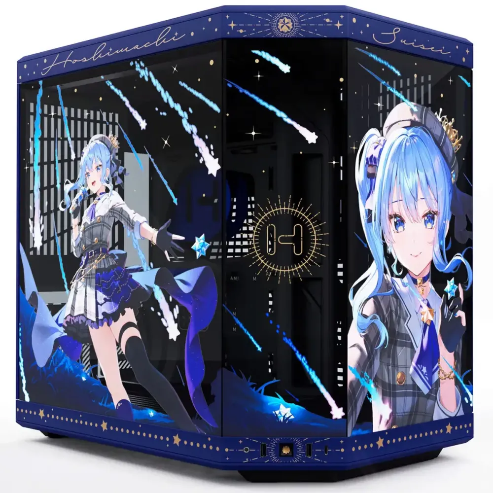 Carcasa PC HYTE Y70 Editia Suisei, Mid Tower, E-ATX, Sticla securizata - Albastra
