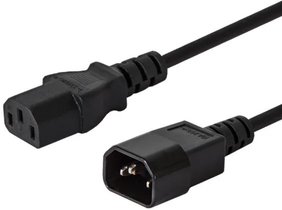 SAVIO CL-99 Cablu Alimentare Black 1.2 m C14 coupler C13 coupler