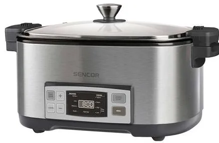 SENCOR SLOW COOKER S-SPR5500SS, 4 functii, 1350 W, 6L