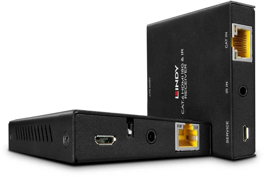Switch KVM Lindy 50m Cat.6 18G HDMI & IR Extender
