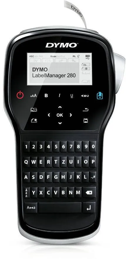 Imprimanta termica Dymo LabelManager 280 6/9/12 mm D1-Band Qwertz