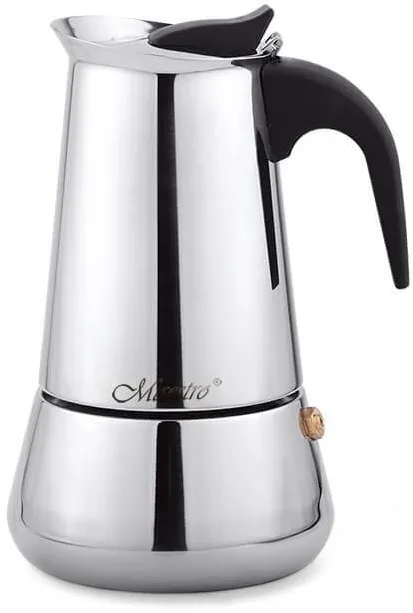 Cafetiera Maestro MR-1660-4, 200 ml, 4 cesti, Argintiu