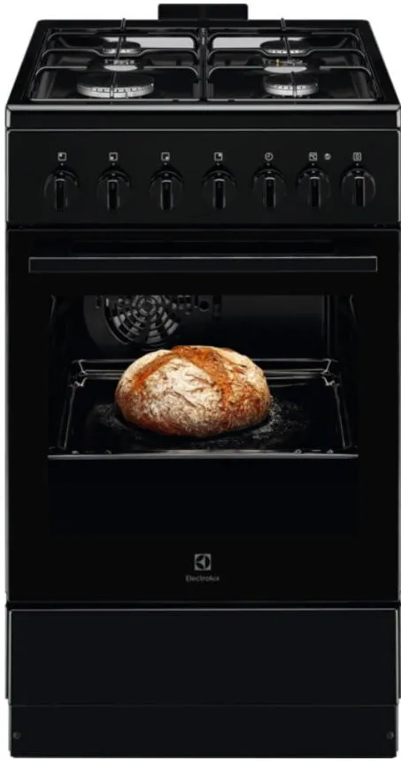 Aragaz mixt ELECTROLUX LKK520022K 4 arzatoare cuptor electric 57 l 50 cm negru