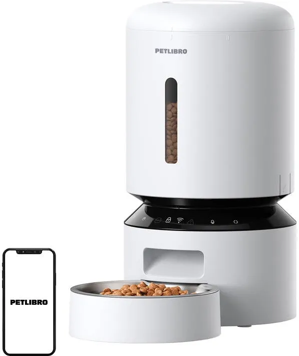Petlibro Distribuitor de hrana WiFi Petlibro Granary, 5L (alb)