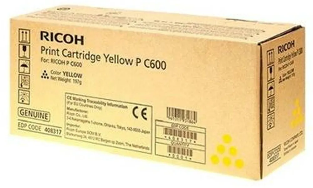 Toner imprimanta Ricoh RICTC600Y