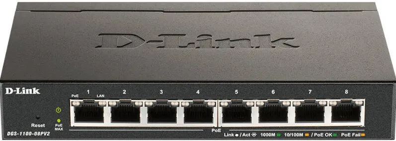 Switch D-Link Gigabit DGS-1100-08PV2