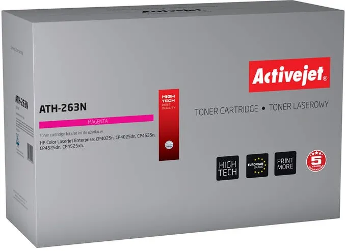 Toner imprimanta ACTIVEJET Compatibil ATH-263N for HP printer; HP CE263A replacement; Supreme; 11000 pages; magenta
