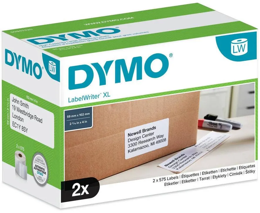 Consumabil Termic Dymo LW-Versand-/Namensschild-Etiket. 4XL/5XL 102x59mm 575St