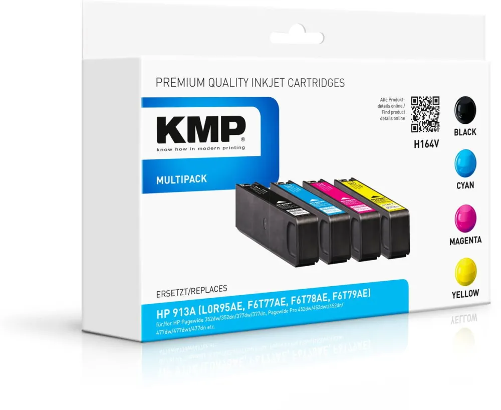 Cartus Imprimanta KMP Set 4 cartuse, KMP, 3 pagini, Multicolor
