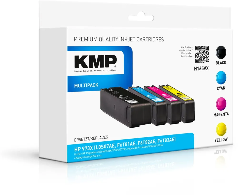 Cartus Imprimanta KMP Set 4 cartuse, KMP, 10000 pagini - 7000 pagini, Multicolor