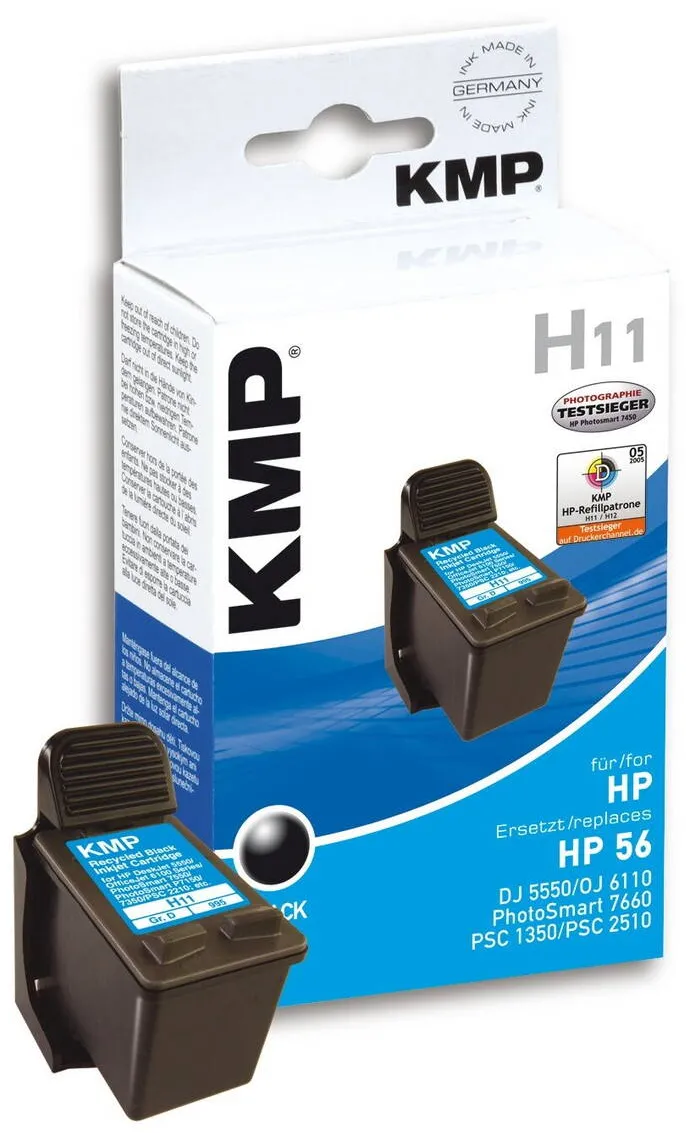 Cartus Imprimanta KMP Cartus cerneala, Kmp, Compatibil cu HP DeskJet, Negru