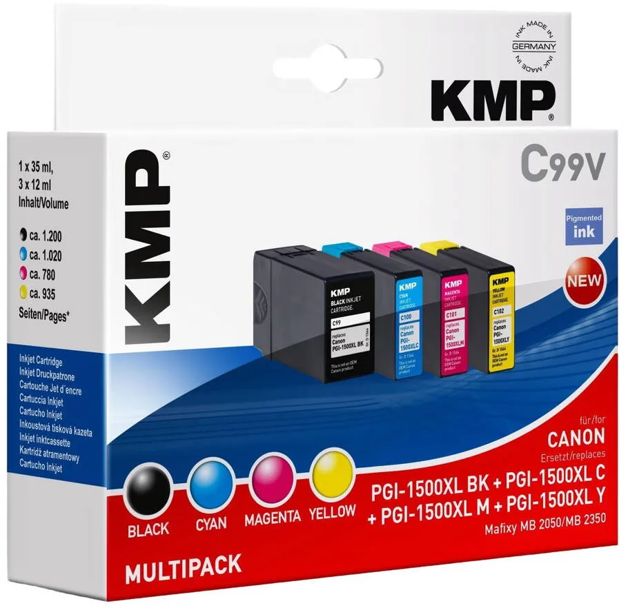 Cartus Imprimanta KMP Set 4 cartuse Canon C99V, KMP, Multicolor