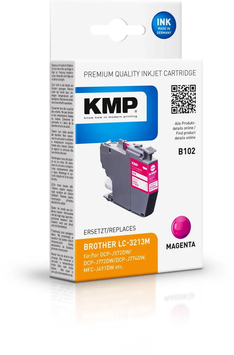 Cartus Imprimanta KMP Toner imprimanta, KMP, Compatibil cu Brother DCP J 572 DW/DCP J 770 Series/DCP J 772 DNW/DCP J 772 DW, Magenta
