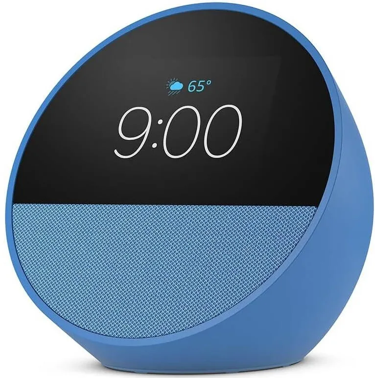 Amazon Boxa inteligenta Amazon Echo Spot 2024, Display 2.83", Wi-Fi, Bluetooth, Albastru