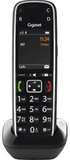 Telefon Fix Gigaset Telefon DECT fara fir Gigaset E720HX, Bluetooth, Hands Free Gri/Negru