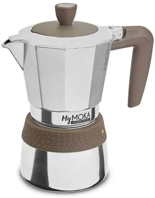 PEDRINI Espressor, Pedrini, MyMoka, inox, 360 ml, argintiu