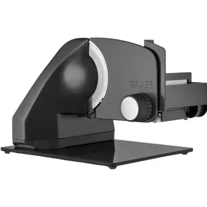 Graef Feliator alimente inclinabil Graef, C95, design elegant, lama striata Ø170 mm, feliere reglabila 0-20 mm, functionare continua/ intermitenta, multifunctional, atasament MiniSlice, functie ChildLock, accesorii incluse, antracit