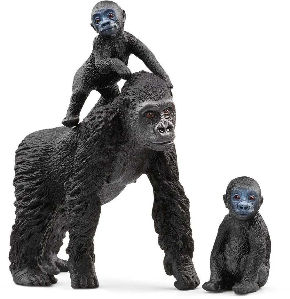 Schleich Set 3 figurine Schleich, Wild Life, Gorila cu puii ei