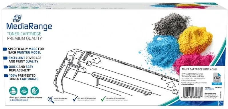 Toner imprimanta MediaRange Toner imprimante laser Cyan, set 6 bucati