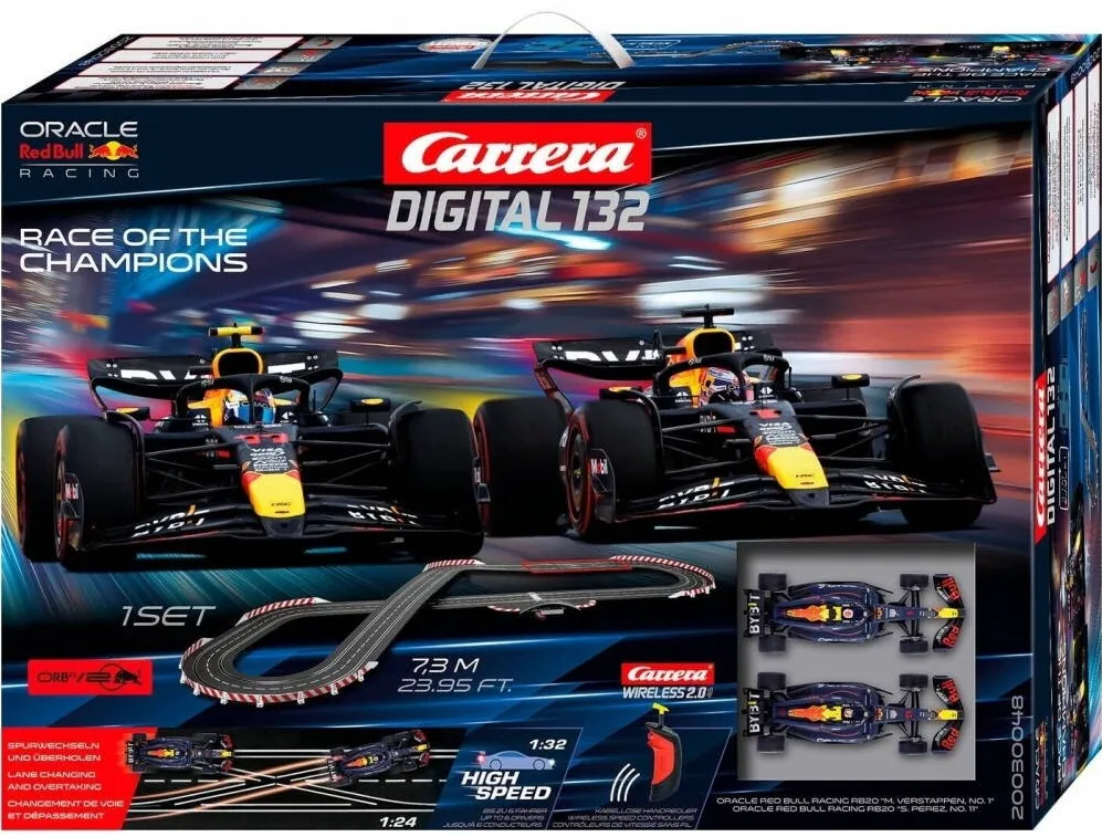 Jucarie creativa Carrera Pista de curse Carrera, Formula 1, Cursa Campionilor, doua masini incluse, 7.3 m