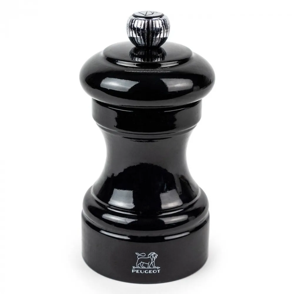 Peugeot Rasnita piper, Peugeot, Lemn, Finisaj lucios, 10 cm, Negru