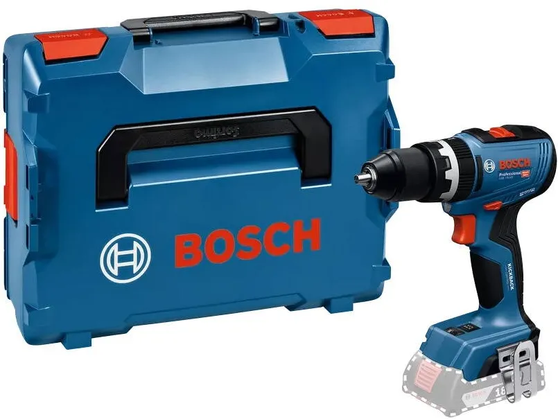 BOSCH Masina de gaurit si insurubat (bormasina) cu impact pe acumulator Bosch Professional GSB 18V-65, 18 V, 550/2100 RPM, 27.000 percutii/min, 13 mm mandrina rapida, 65 Nm, fara acumulator/incarcator, valiza L-Boxx