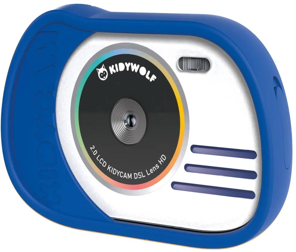 Aparat foto compact Kidywolf digitala pentru copii KIDYCAM, albastru