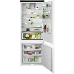 AEG Combina frigorifica incorporabila AEG NSC7P751DS, 376 l, No Frost, WiFi, Ventilator interior, Usi reversibile, Control electronic, Clasa D, H 189 cm