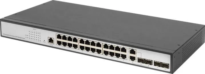 Switch Digitus DIGITUS 24-Port Gigabit Switch, 19 Inch, Managed, 2 Uplinks