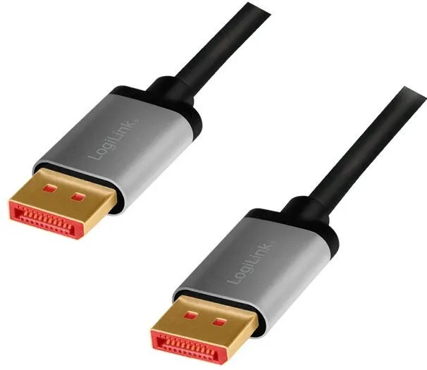 Logilink Displayport cable 8K/60 Hz,DP/M do DP/M,alu. 2m