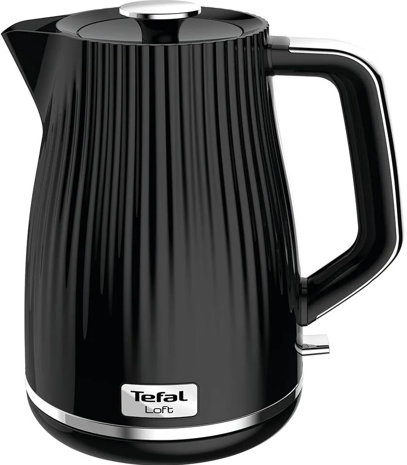 TEFAL Fierbator Tefal Loft KO250830, 2400 W, 1.7 L, Oprire automata, filtru anticalcar, indicator luminos, Negru