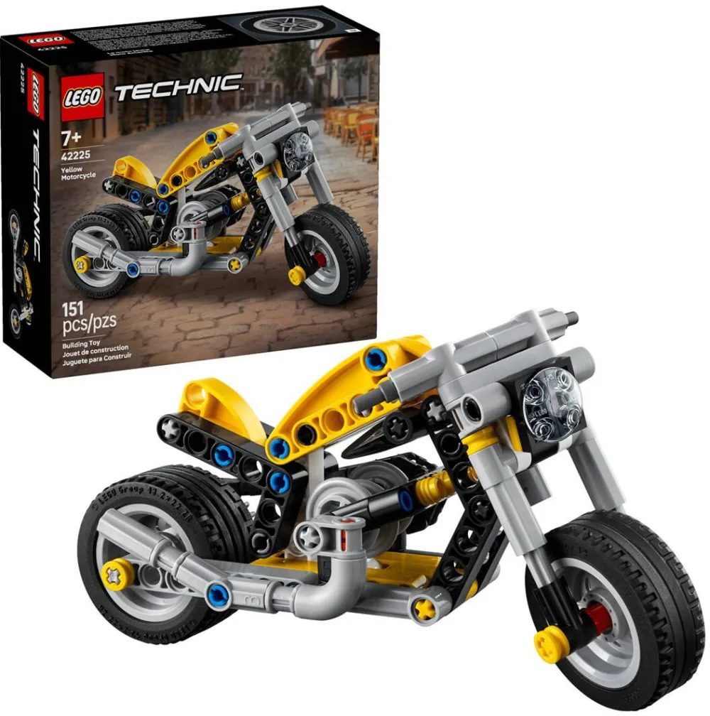 LEGO TECHNIC 42225 Yellow Motorcycle