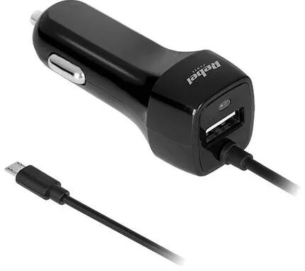 Rebel INCARCATOR AUTO MICRO USB 2100MA REBEL