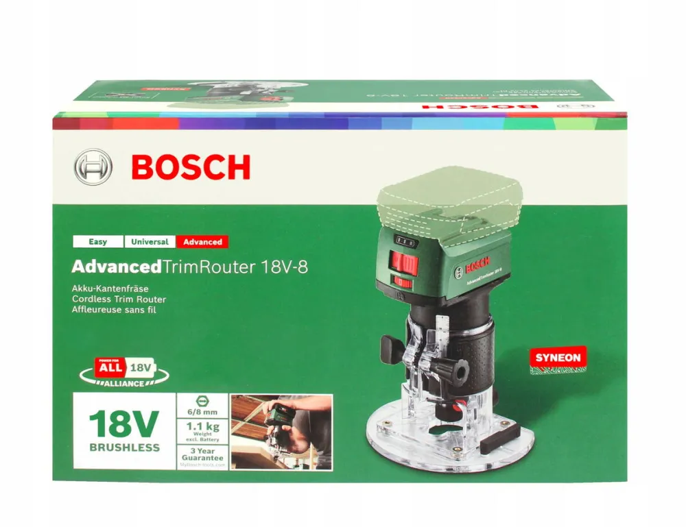 BOSCH Set combinat de masina de frezat cu acumulator