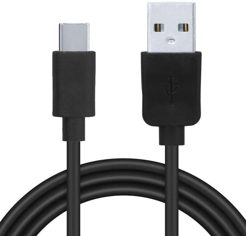 Spacer Cablu alimentare si date , USB 2.0 (T) la Type-C (T), PVC,2.1A,Retail pack, 1m, black, "SPDC-TYPEC-PVC-BK-1.0"