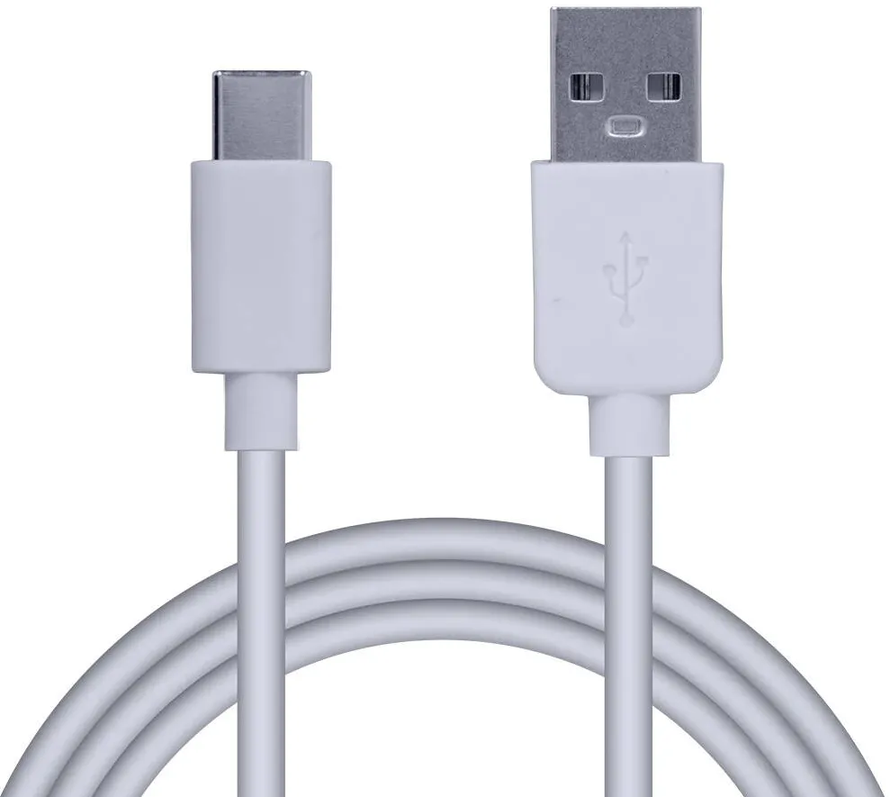 Spacer Cablu alimentare si date , USB 2.0 (T) la Type-C (T), PVC,2.1A,Retail pack, 1m, alb, "SPDC-TYPEC-PVC-W-1.0" (include TV 0.08 lei)