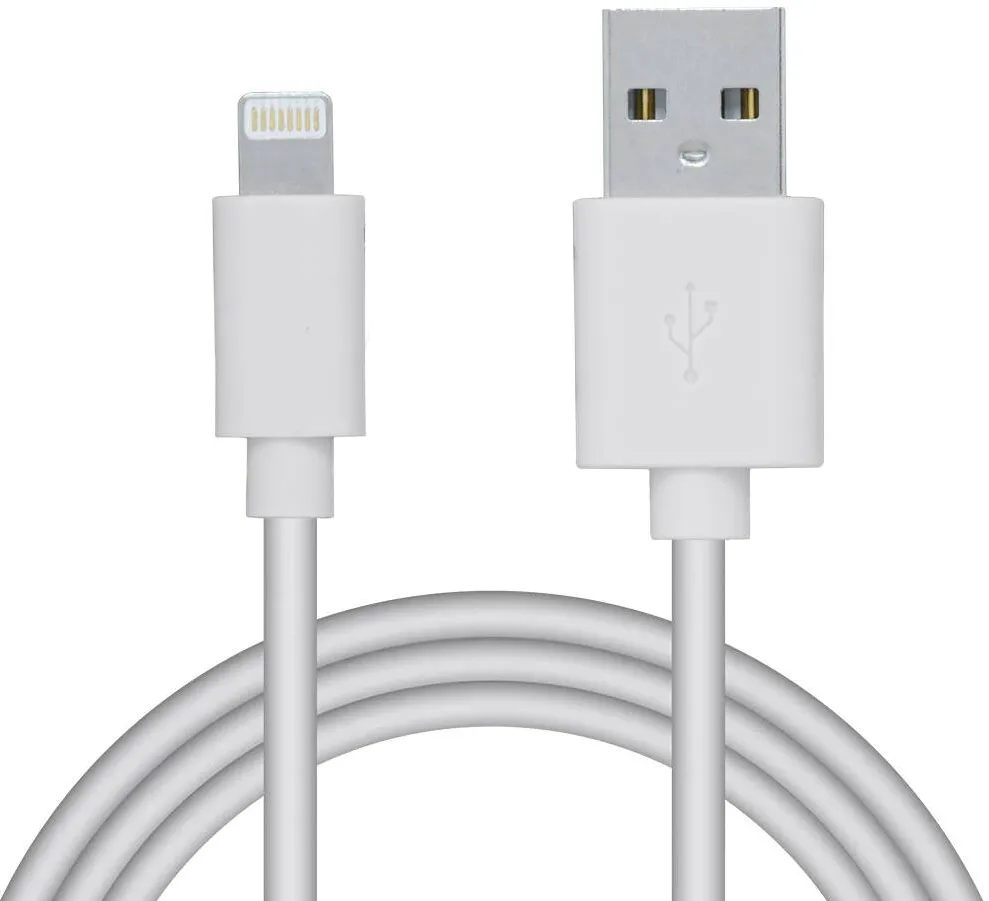 Spacer Cablu alimentare si date , USB 2.0 (T) la Lightning (T), pentru Iphone, PVC,Retail pack, 1.8m, White "SPDC-LIGHT-PVC-W-1.8"