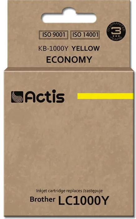 Cartus Imprimanta ACTIS COMPATIBIL KB-1000Y for Brother printer; Brother LC1000Y/LC970Y replacement; Standard; 36 ml; yellow