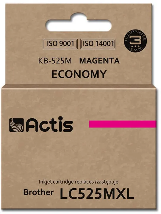 Cartus Imprimanta ACTIS COMPATIBIL KB-525M for Brother printer; Brother LC-525M replacement; Standard; 15 ml; magenta