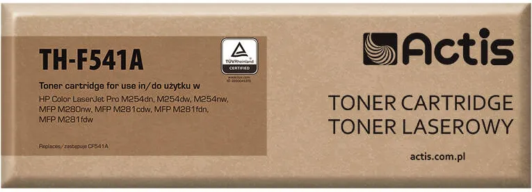 Toner imprimanta ACTIS COMPATIBIL TH-F541A for HP printer; HP 203A CF541A replacement; Standard; 1300 pages; cyan
