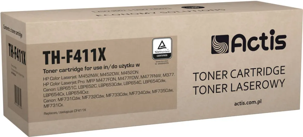 Toner imprimanta ACTIS COMPATIBIL TH-F411X for HP printer; HP 410X CF411X replacement; Standard; 5000 pages; cyan