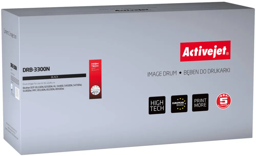 Drum ACTIVEJET COMPATIBIL DRB-3300N for Brother printer; Brother DR-3300 replacement; Supreme; 30000 pages; black