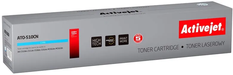Toner imprimanta ACTIVEJET Compatibil ATO-510CN for OKI printer; OKI 44469724 replacement; Supreme; 5000 pages; cyan