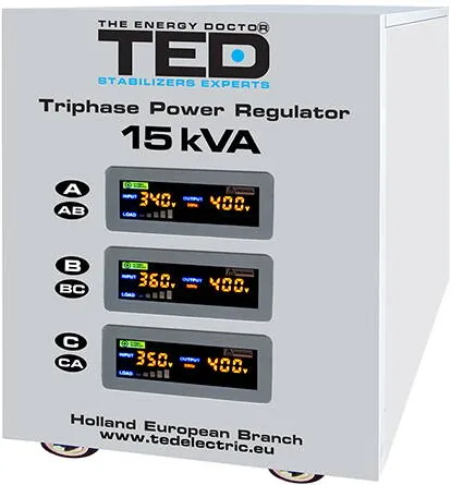 Stabilizator de Tensiune Ted Electric TRIFAZAT SERVOMOTOR 15KVA
