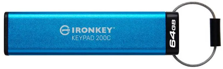 Memorie USB Kingston IronKey Keypad 200C 64GB USB-C